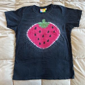 Big Bud Press Strawberry Tye Dye Tee, Unisex Small